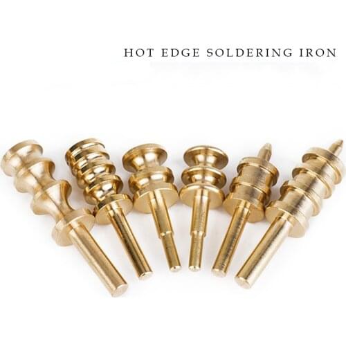 Leather Brass Solder Soldering Iron Tip electric Burn Edge Craft Press Edge Sealing Machine Line Pyrography Decorative Tool