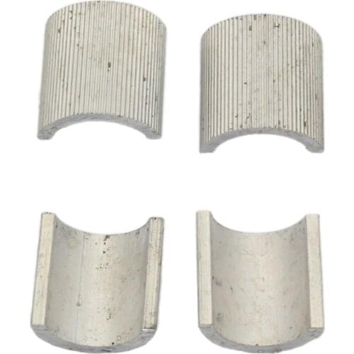 4 Pieces Motorcycle 7/8inch Handlebars to 1inch Aluminum Alloy Mounts Risers Clamps Conversion Shims Reducer Shells Spacers