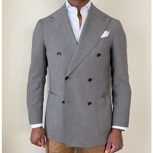 Jacket+Pants) England Style Grey 2 Piece Groom Tuexdos For Wedding Formal Prom Suit Party Evening Blazer Custom Made