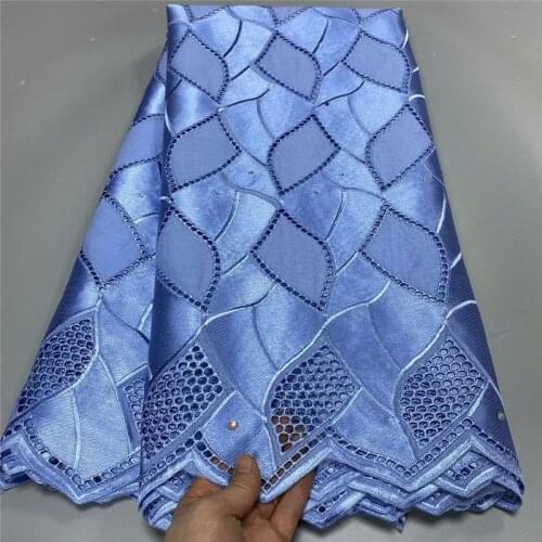 5 yard Swiss lace fabric latest Dry lace embroidery African 100% cotton fabrics Swiss voile lace popular Dubai style 7L011703