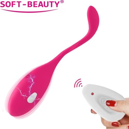 Vibrating Egg Vibrator Wireless Remote G- Spot Massager Clitoral Electric shock Stimulator Kegel Ball Ben Wa Sex Toys for Couple