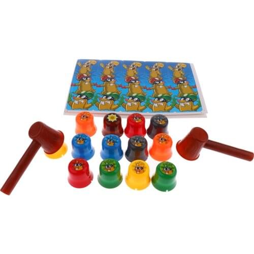 Hammering Mole and Stack Cups Board Game Parent children Toy Party Bag Fillers Board Game