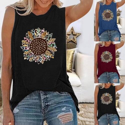 Fashion Women Letters Printing Sleeveless O-Neck Vest Tank Shirt Tunic Blouse Tops Causal Summer Causal Tank Shirt Tunic 2021