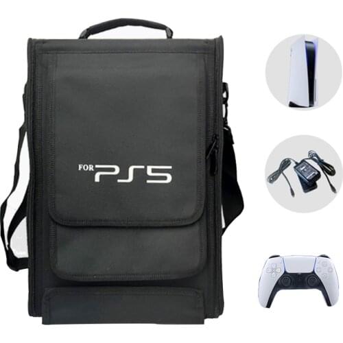 2021 PS5 Portable Carrying Bag For PS5 Console Controller Case djustable Shoulder Bag For Sony PS5 Handbag Luggage Cover Case