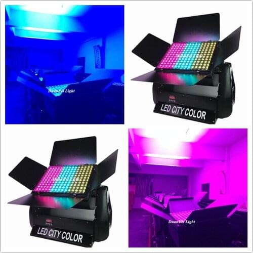 4pcs/lot Super brightness dmx 3 in 1 led wall washer waterproof 180x9w rgb 3in1 LED City Color Wash Light