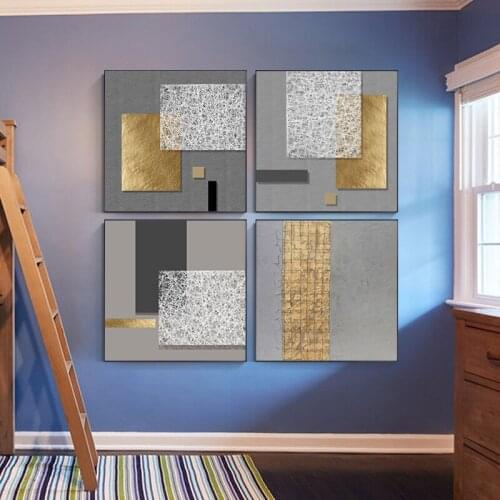 Abstract Gold Luxury Posters Nordic Canvas Art Painting Home Decor Wall Art Retro Print Living Room Vintage Minimalist Picture