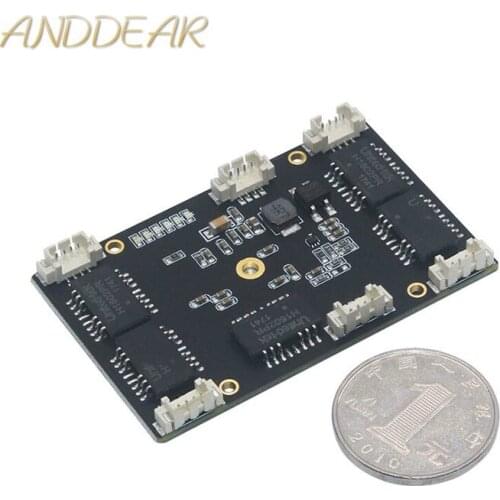 ANDDEAR Customized industrial 5 port 10/100M unmanaged network ethernet switch 12v pcba module network switch