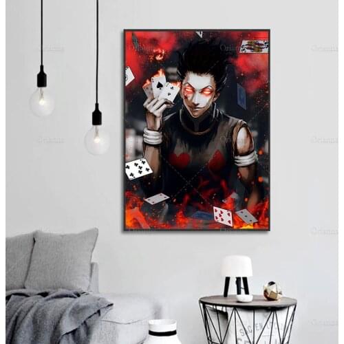 Anime Posters Hunter x Hunter Hisoka Canvas Painting Frame Abstract Home Decor Wall Art Prints Modular Pictures For Living Room
