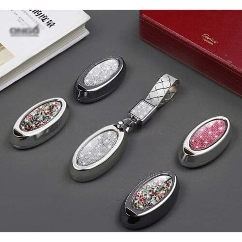 Car Key Case Special Diamond Shell For Nissan Infiniti G25 G37 JX35 Q50/L Q60/S Q70L QX50 QX60 QX70 EX FX JX G/M with Keychain