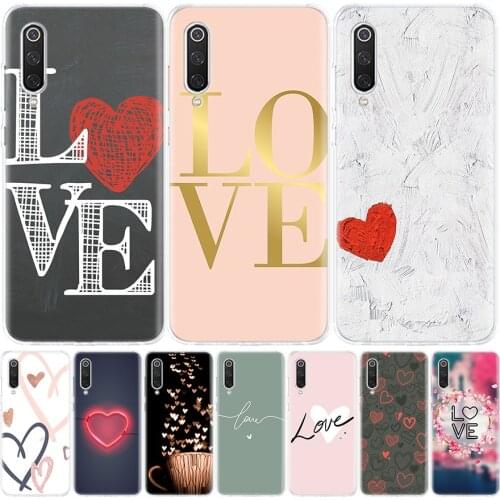 I Love you Pink Heart Phone Case for Xiaomi Redmi Note 10 9 9S 8T 8 7 8A 7 7A 6 6A 9A 9C S2 K20 K30 Pro Fashion Cover Coque