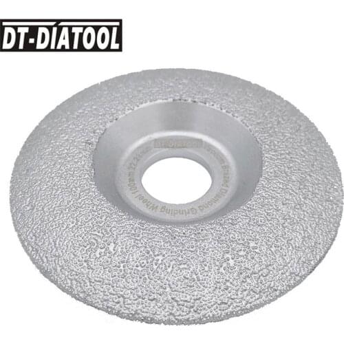 DT-DIATOOL 1pc Vacuum Brazed Diamond Grinding Disc Dry or Wet Grinding Wheel For Granite Marble Natural Stone Sanding Disc