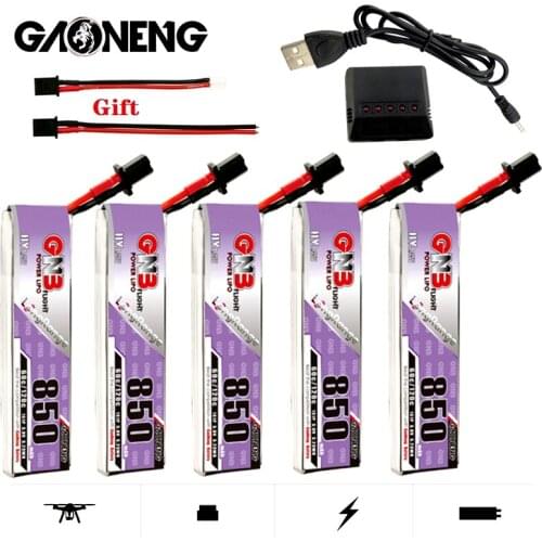 GNB Max 120C HV Lipo Battery Charger Set 850mAh 1S 3.8V GNB27 Plug RC FPV Racing Drone Whoop Frame Kit Tinywhoop Spare Parts