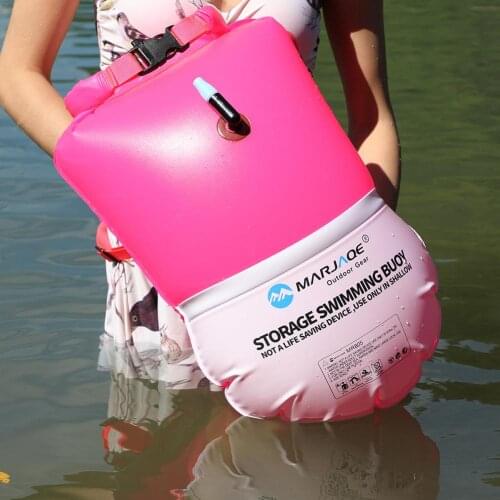 20L Swimming Bag Life Bag Tow Floating Dry Bag Multifunctional Inflatable Good Visibility Swimming Buoy for Water Sports Lovers