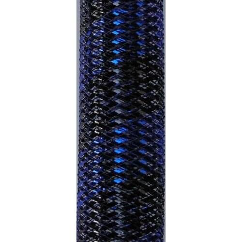 Metallic Black Royal Stripe Tubular Crin ideal to make cyberlox fall hair extensions 60 yard