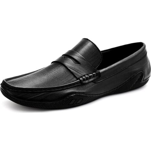 New Genuine Leather Mens Casual Shoes High Quality Summer Men Shoes Handmade Natural Cow Leather Luxury Man Loafers Retro Flats