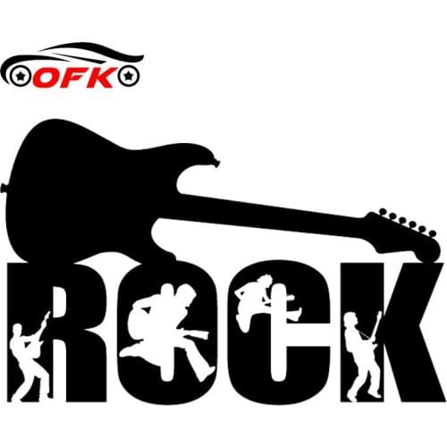 OFK Car Stickers, Motorcycle Decals ROCK Decorative Accessories,to Cover Scratches Sunscreen Waterproof PVC. 23CM*15CM