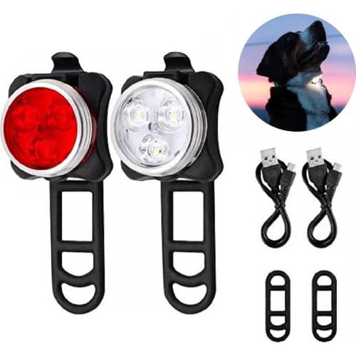 Pet Dog Cat Safety Led Light 4 Modes USB Rechargeable Dogs Light LED Outdoor Night For Pet Collar Harness Leash Dog Accessories