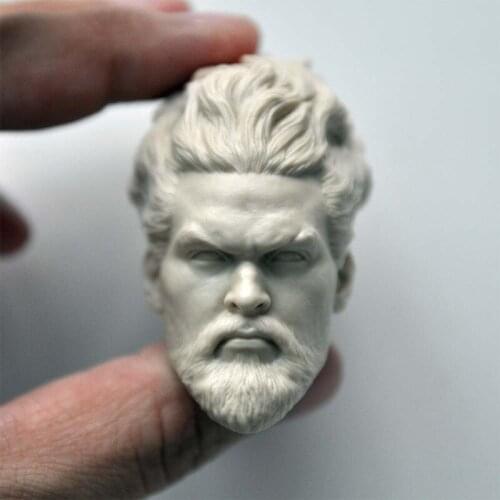 Blank 1/6 Scale The Sea King Head Sculpt Unpainted Fit 12" Figure