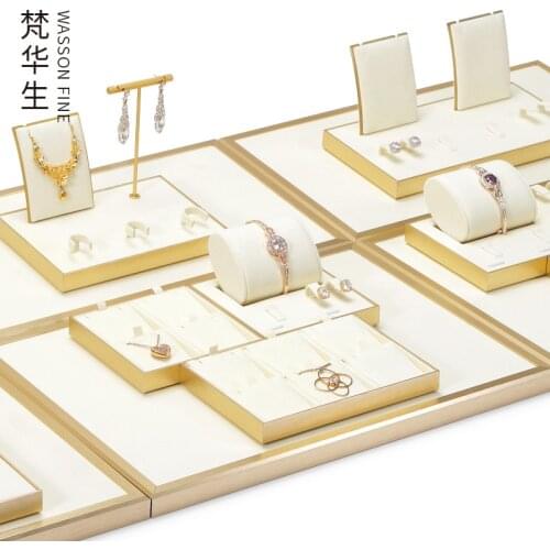 Metal Jewelry display props ring necklace earring bracelet jade storage rack jewelry display tray