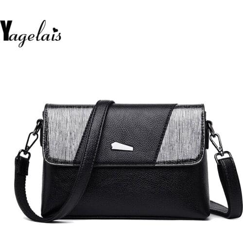2019 Famous Brands Women Bag High Quality Frosted Leather Messenger Bags Female Crossbody Square Inclined Shoulder Fashion