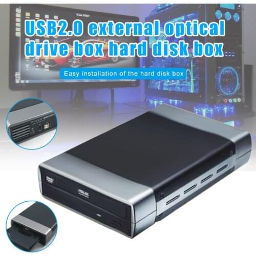 External HHD Enclosure DVD Drives Optical Drive Box Accessories for PC Computer GDeals