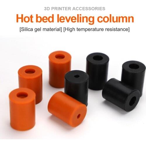 3D Printer 4Pcs Hot Bed Leveling Silicone Column Set for Ender 3 CR10 CR10S Printer High Temperature Resistance Parts