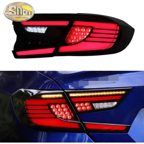 Rear Fog Lamp + Brake + Reverse Light + Dynamic Turn Signal Light Car LED Taillight Tail Light For Honda Accord 2018 2019 2020
