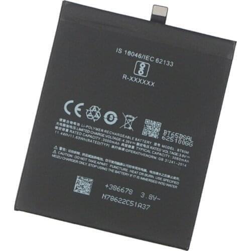 2pcs/lot BT65M Cellphone Battery ForMEIZU MX6 3060mah Mobile Phone replacement Li-ion Battery