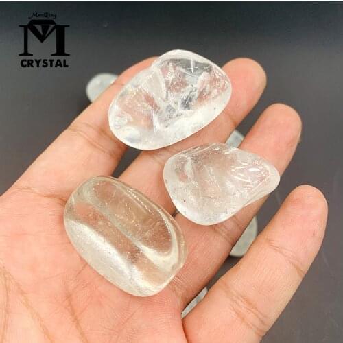 200g Drop Shipping Natural clear Crystal Stone White Rock Quartz Mineral Specimen Rock Chip Gravel Rough Raw Gemstone Energy