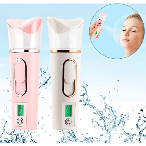 2in1 Portable Mini Facial Steamer Skin Test Nano Mister 30ML Spray Face Mist Sprayer Deep Hydrating USB Skin Care Body Nebulizer