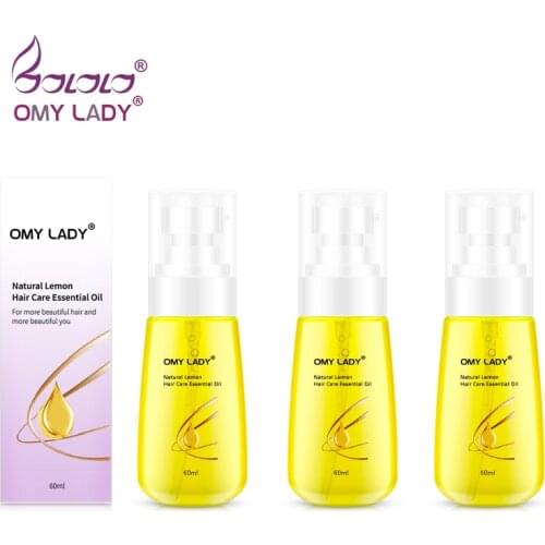 OMY LADY 60ML Natural Hair Essential Oil Deep Nourish Hairlines Repair Damaged Hair For Split Ends Long Hair Treatment Serum