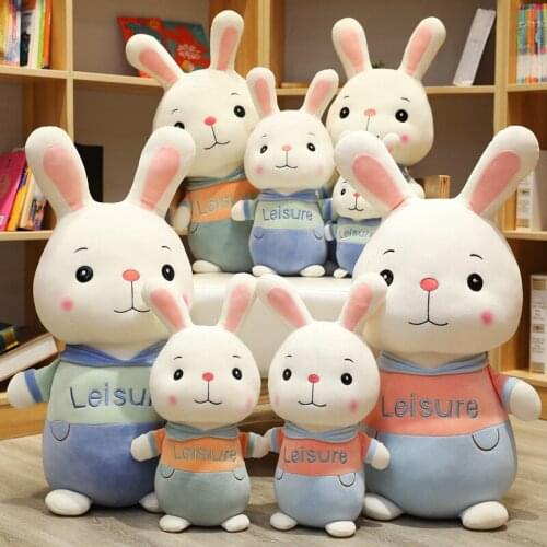 30-80cm Cute Rabbit Plush Toys Bunny Stuffed Plush Animal Baby Toys Doll Accompany Sleep Toy Gifts Kids Rabbit Pillows Cushions