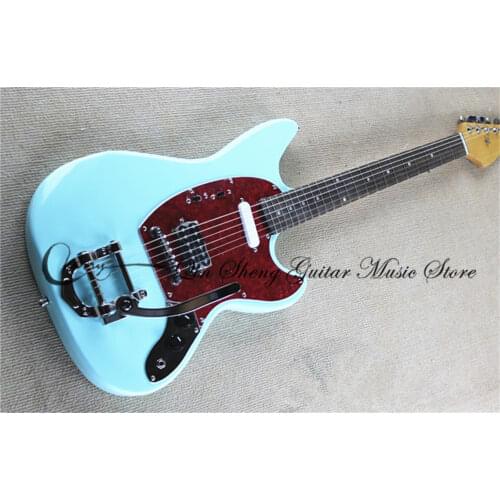 Order booking 6 strings guitar,mahogany body white guitar,fixed bridge chrome buttons,HH pickups,red staccato swtich