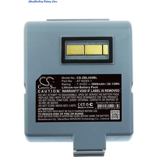 Cameron Sino 6800mAh Battery AT16293-1 for Zebra QL420,QL420 Plus,QL420