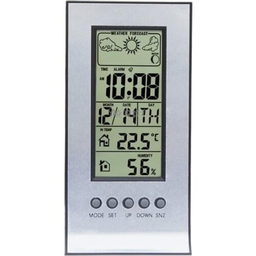 Digital Professional Weather Station Wireless Indoor Outdoor Daily Clock Snooze Forecast Calendar Clock Hygrometer M13 dropship