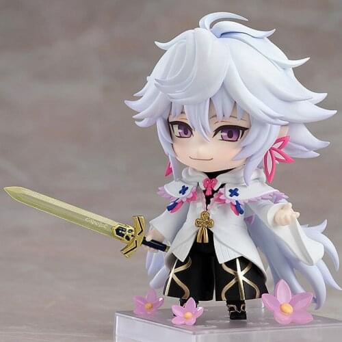 10CM Fate Grand Order Caster Merlin Figure 970 DX Magus of Flowers Version Cartoon PVC Action Figure Model Doll Toys Gift
