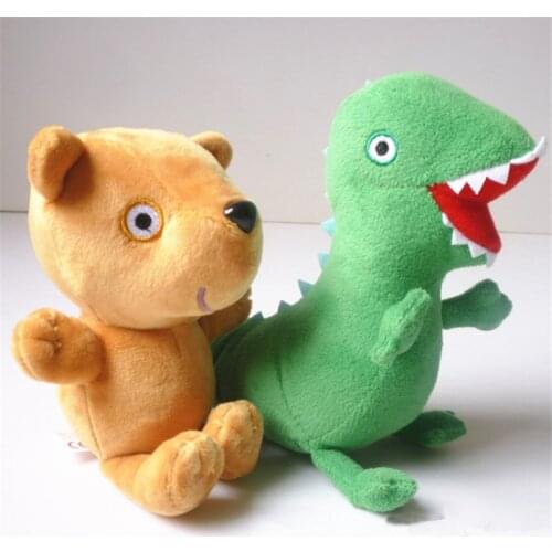 2018 Hot Selling 1Pcs/Pack Stuffed Plush Doll Toy Dinosaur Bear ROGE Dinosaur 6.5"(17cm) Kids Plush Toys Support Wholesale