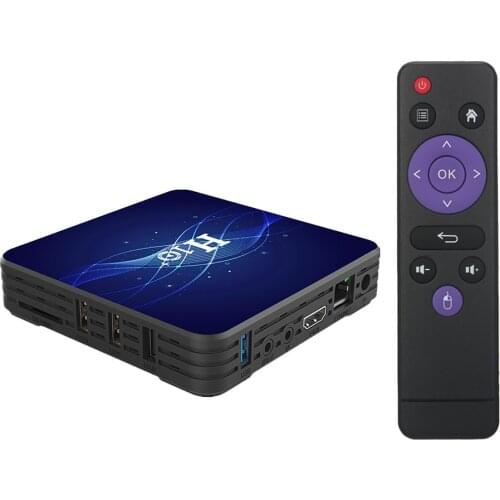 H10 Plus Smart TV Box Android 9.0 Media Player HDR H.265 VP9 Quad-core 64 Bit 1GB+8GB WiFi Digital Display Remote Control