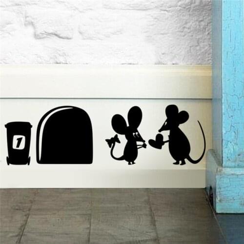Cute Mouse Love Environmental Protection Vinyl Stickers Vinyl Stickers For Living Room Bedroom Home Decoration Accessories