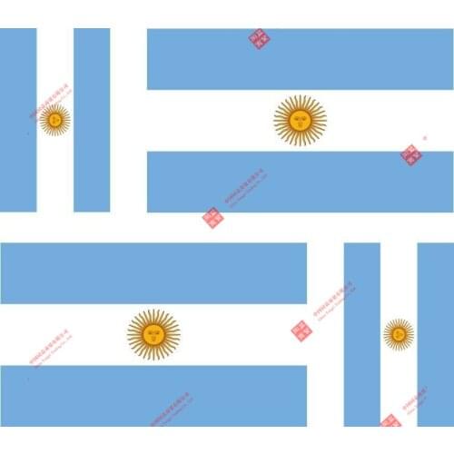 Set of 4x Sticker Vinyl Car Decal Outdoor Car Moto World Flag Argentina Motorcycle Decals Racing Motorcycle Helmet Stickers