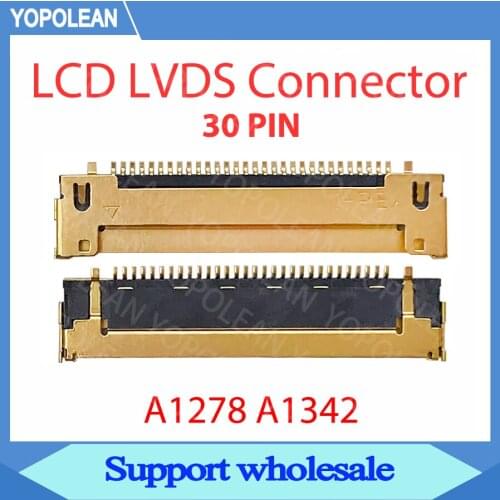 New 30PIN A1342 LCD LED LVDS Cable Connector for MacBook Pro 13'' A1278 LED LCD Connector 30 Pins 2008 2009 2010 2011 2012 year