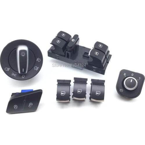 Headlight Window mirror lock /unlock switch for VW Passat 3C0962125B,5ND959565B,5ND959855,3C8941431C,5K4 959 857,5K0 959 855
