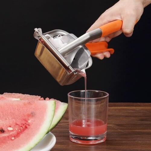 Portable Manual Juice Squeezer Creative Metal Lemon Squeezer Hand Juicer Pomegranate Orange Sugar Cane Juice Kitchen Fruit Tools