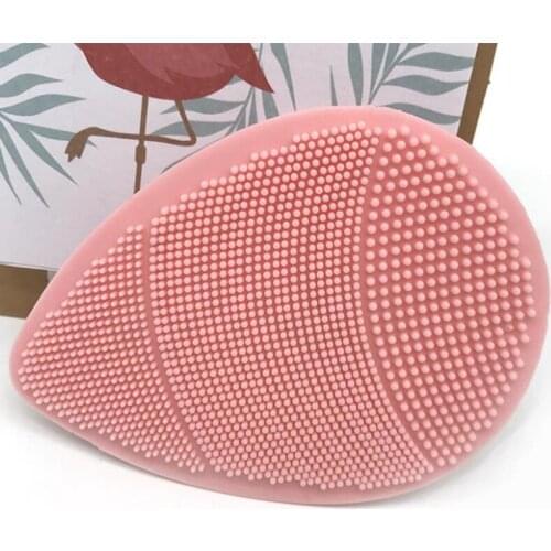 Silicone Water Drop Shape Face Scrubber Manual Facial Cleansing Pad Exfoliator