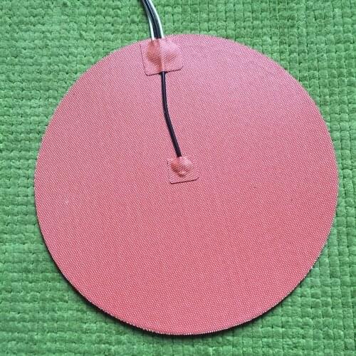 700W 230V Dia 300mm, w/ 3M PSA & NTC 100K Thermistor,Round Silicone Heater Pad,3D Printer Heater,Heatbed, Industrial Heater
