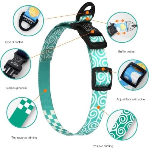 Pet Dog Collar Traction Rope Set Anti-leashing P Rope Design Retractable High Quality Pet Collar Pet Supplies Basic Collars