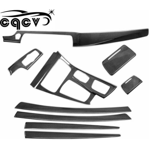 Carbon fiber Interior Decoration for bmw 5 series F10 F18 with Shift Knob Door Handle