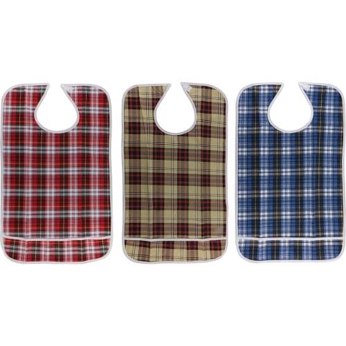 Adult Mealtime Dining Cloth Protector Bib Apron Waterproof Washable Anti-Oil Disability Cloth Protector