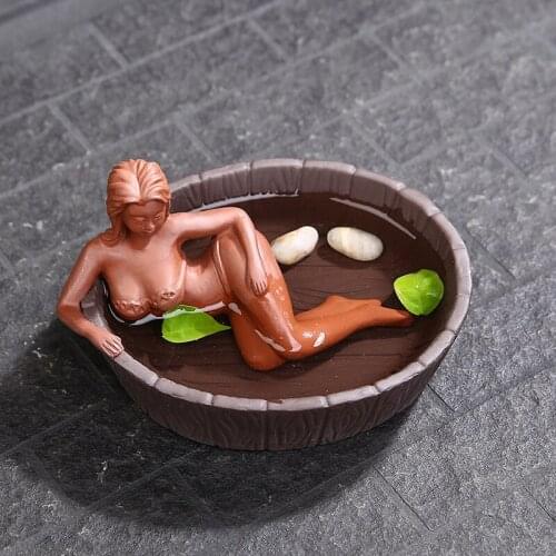 NEWYEARNEW 1piece Purple Clay Mascot Tea Pet Accessories Handicraft Home Decoration Teaware Business Gift Furnishing Articles