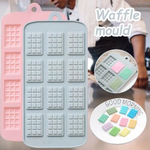 12 Even Chocolate Mold Silicone Cake Fondant Mold Decorating Chocolate Baking Mould Tool Non-Stick Kitchen Baking Accessories